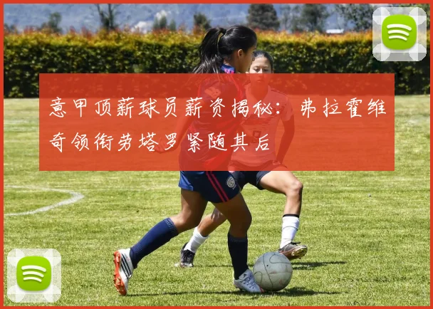 意甲顶薪球员薪资揭秘：弗拉霍维奇领衔劳塔罗紧随其后